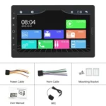1310C 10.1 inch Car Full Screen Touch HD MP5 Wired Carplay Player, Style: - Image 7
