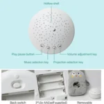 Kids Soft Toys Stuffed Plush Toys With Music & Stars Projector Light - Image 5