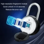 Outdoor Waterproof Electronic Intelligent Fingerprint Padlock - Image 5