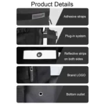 Rhinwalk MT2040 20L Large Capacity Waterproof Quick Release Motorcycle Side Bag - Image 5