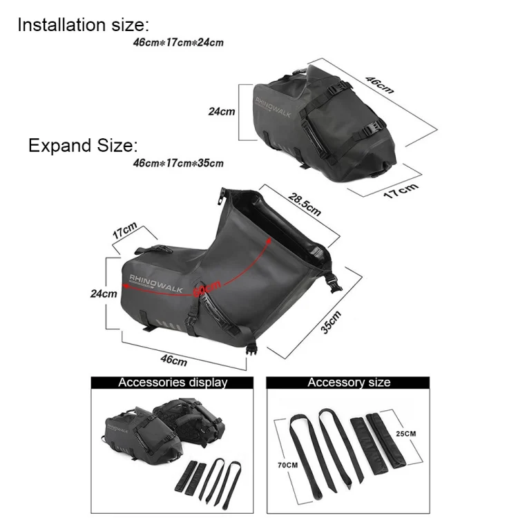 TBD0602927001_B2.webp Rhinowalk MT1428 Large-capacity Waterproof and Wear-resistant Motorcycle Double-side Bag - Image 3