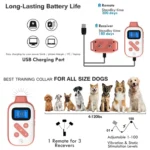 PaiPaitek PD523 1000m Remote Control Rechargeable Waterproof Dog Trainer - Image 4