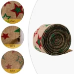 5m X 6cm Christmas Imitation Hemp  Ribbon Gift Decoration Ribbon - Image 4