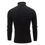 High-Collar Long-Sleeved Men Sweater Casual Thread Knit Clothes - Image 2