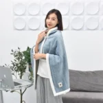 Flannel Thickened Embossed Shawl Blanket Office Air Conditioning Blanket