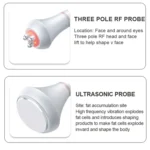 3 In 1 80k Metal Fat Blaster RF Ultrasonic Beauty Machine - Image 5