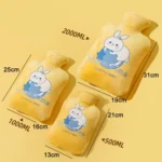 Cartoon Velvet Cover Thickened Explosion-Proof PVC Water-Filled Hot Water Bag - Image 3