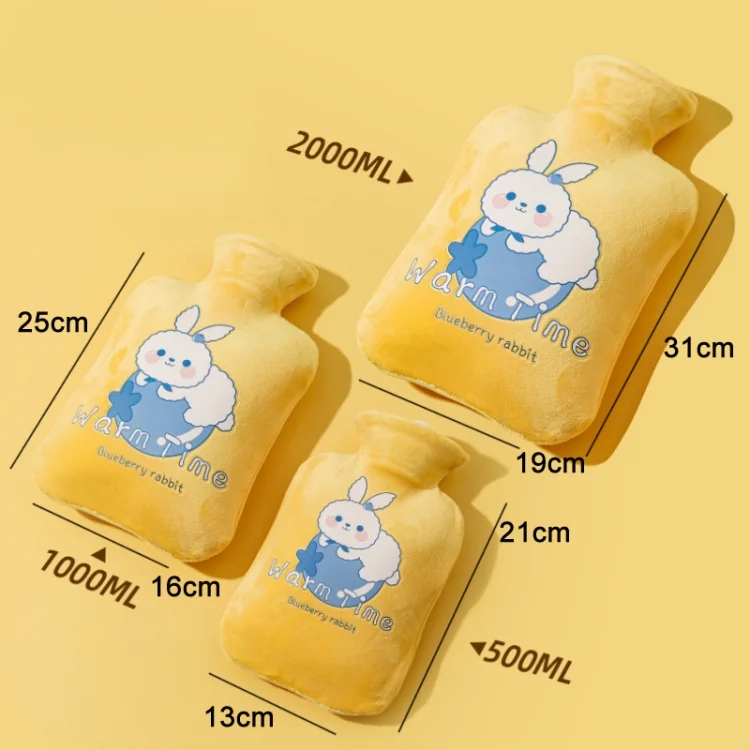 TBD0602948501_B2.webp Cartoon Velvet Cover Thickened Explosion-Proof PVC Water-Filled Hot Water Bag - Image 3