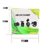 2PCS 2.4 A Motor Boat Trailer Car Modified Square Single USB Car Charger - Image 6