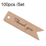 100pcs /Set Retro Baking Sticker Tag Swallow Tail Bookmark Gift Card, Style: