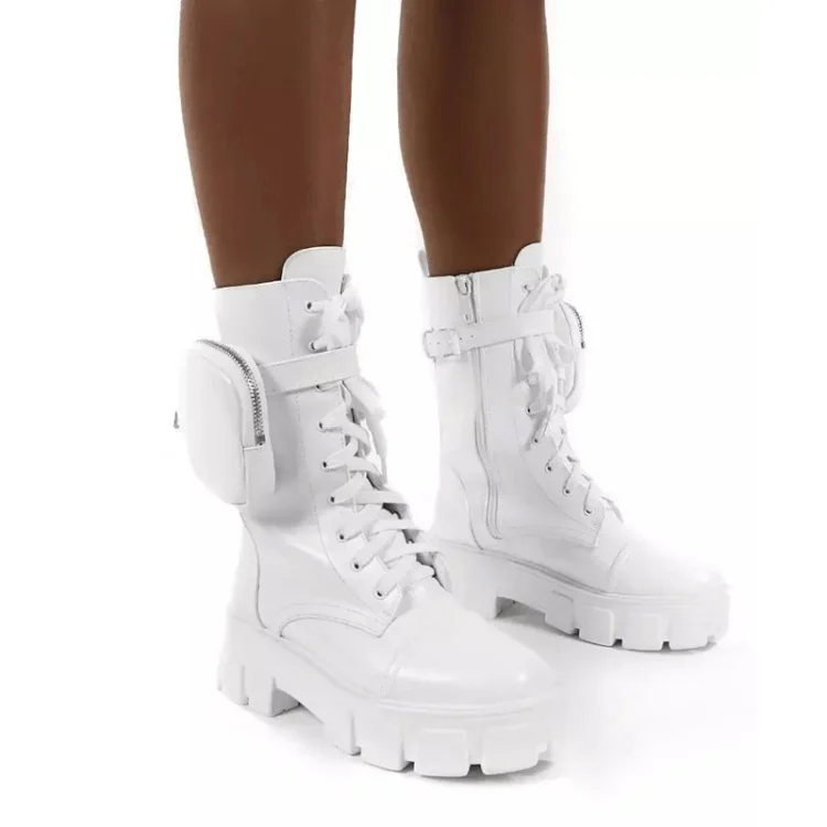 Autumn and Winter Retro Thick-soled Muffin Heel Martin Boots