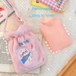 Plush Embroidery Washable Can Be Crossbody Water-Filled Warm Water Bag - Image 4