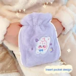 Plush Embroidery Washable Can Be Crossbody Water-Filled Warm Water Bag - Image 5