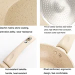 Maifan Stone Nonstick Pan Steak Fryer Induction Cooker Gas General, Diameter: - Image 3