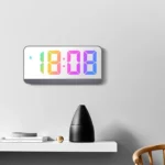 Colorful Fonts LED Electronic Alarm Clock Large Screen Clock - Image 6