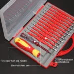 VDE Insulated Handle Electrician Screwdriver Set Home Maintenance Tools - Image 6