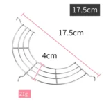 304 Stainless Steel Semicircular Drain Rack , Size: 20cm - Image 6