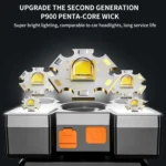 LED Five-headed Aircraft Light USB Rechargeable Headlamp Mining Light - Image 4