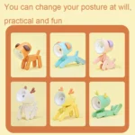 TL-23 LED Mini Foldable Cartoon Desk Lamp Home Pet Shape Decoration Table Lamp, Spec: - Image 5