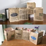 Foldable Jute Storage Box Sorting Basket for Underwear - Image 5