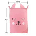 Toy Storage Bag Children Clothing Organizer Cartoon Fabric Storage Bucket - Image 2