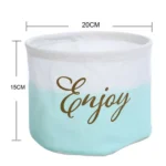 Fabric Storage Basket Desktop Organizer Basket, Style: - Image 3