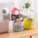 Fabric Storage Basket Desktop Organizer Basket, Style: - Image 4