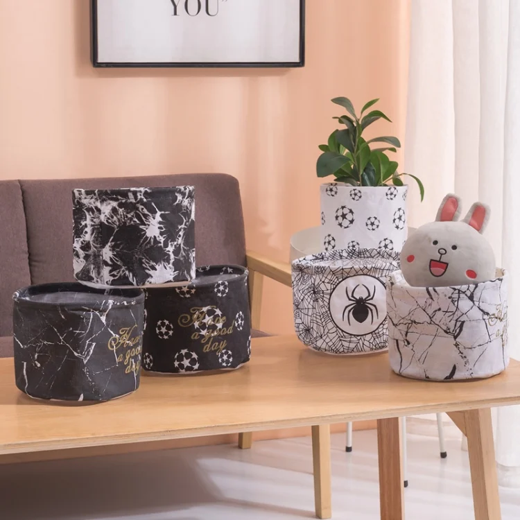 TBD0602966605_B4.webp Fabric Storage Basket Desktop Organizer Basket, Style: - Image 5