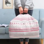 Clothes Organizer Moving Bag Canvas Zipper Quilt Storage Bag - Image 6