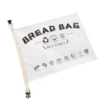 Cotton TPU Bread Bag With Clasp Reusable Storage Bag