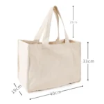 NIEN Compartmentalized Shopping Bag Fruit and Vegetable Handle Canvas Bag, Style: - Image 3