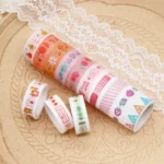 42001 Cartoon Pattern Hand Account Tape Set Diary Handbook DIY Washi Material - Image 5