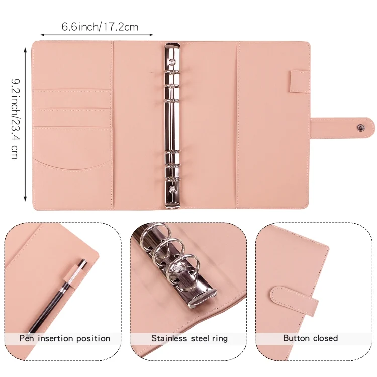TBD0602974201_B2.webp A5 Macaron Notebook PU Loose-leaf Cash Budget Handbook - Image 3
