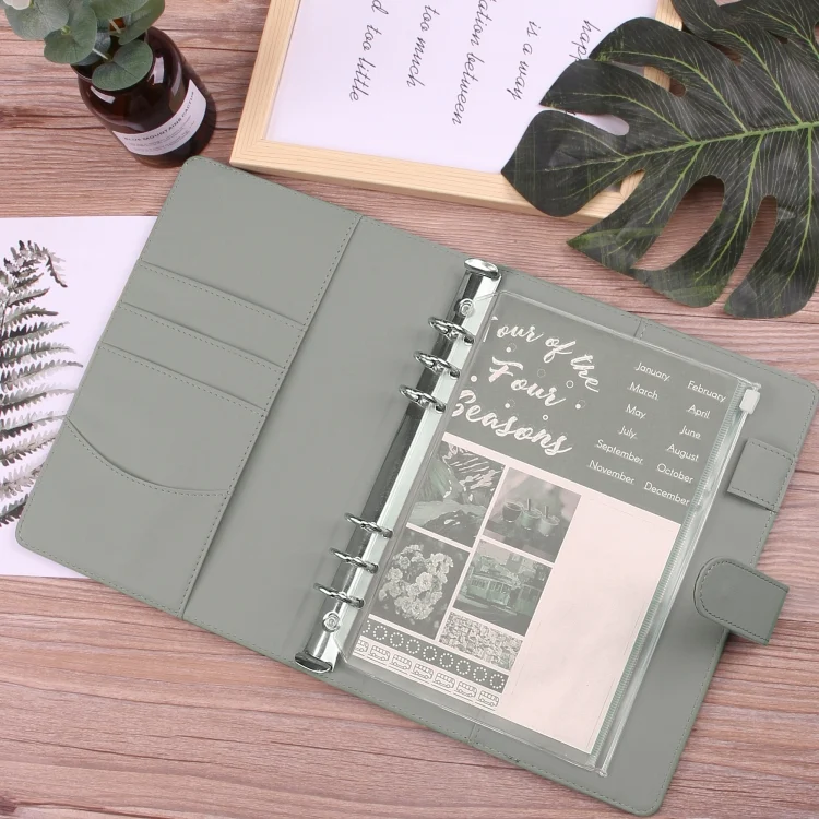 TBD0602974201_B4.webp A5 Macaron Notebook PU Loose-leaf Cash Budget Handbook - Image 5