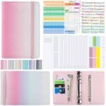 A6 Gradient Macaroon Loose-leaf Handbook Cash Budget Book