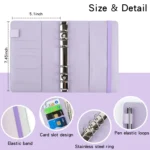 A6 Gradient Macaroon Loose-leaf Handbook Cash Budget Book - Image 2