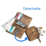 BUFF CAPTAIN 013 RFID Anti-theft Detachable Retro Leather Wallet with Multiple Dard Dlots - Image 4