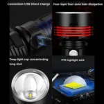Strong Light Outdoor Waterproof Camping Aluminum LED Flashlight, Style: - Image 5