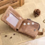 BUFF CAPTAIN 01 Multifunctional Detachable Vintage Leather Buckle Horizontal Wallet - Image 2
