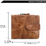 BUFF CAPTAIN 01 Multifunctional Detachable Vintage Leather Buckle Horizontal Wallet - Image 3