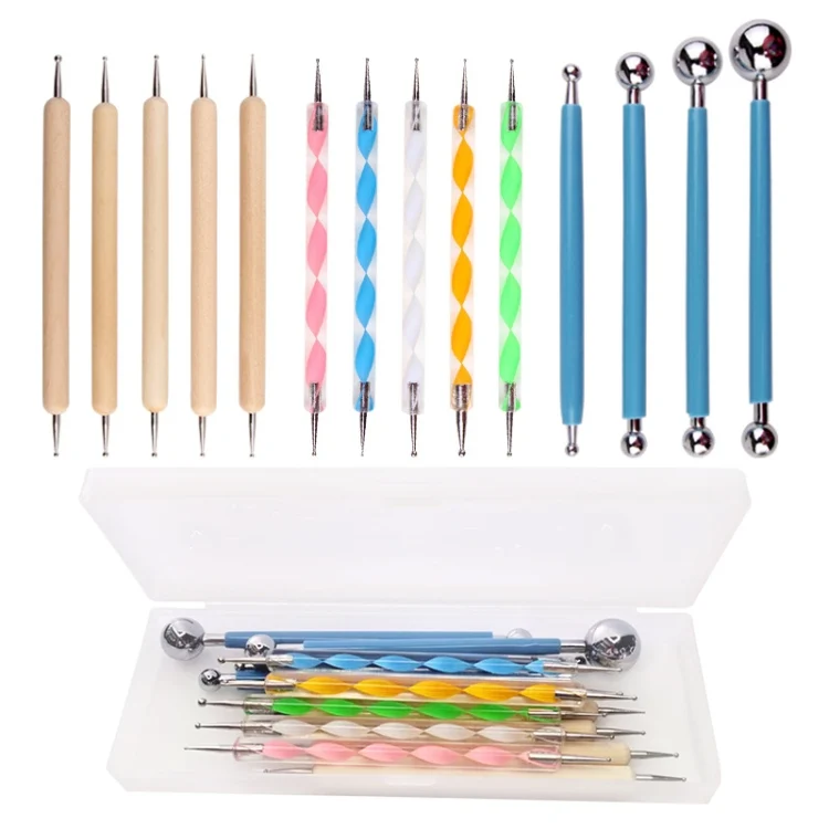 Ceramic Clay Indentation Sculpting Scraper Dotted Drill Nail Art Pen