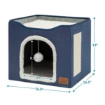 Pet Stool Pet Kennel Indoor Foldable Storage Stool Cat Dog Kennel - Image 2