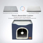 Pet Stool Pet Kennel Indoor Foldable Storage Stool Cat Dog Kennel - Image 4