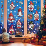 Christmas Static Glass Window Decoration Background Decorative Stickers - Image 4