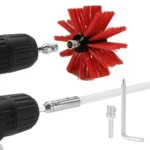 Extendable Bendable Electric Drill Chimney Brush Hood Interior Duct Brush - Image 2