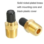 Threaded Nozzles Solid Nickel-Plated Brass Fuel Tank Filling Valve For Air Compressor - Image 4