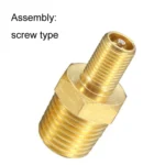 Threaded Nozzles Solid Nickel-Plated Brass Fuel Tank Filling Valve For Air Compressor - Image 5