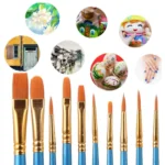 Nylon Bristle Paintbrush Set Children Painting Palette Set - Image 4