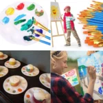 Nylon Bristle Paintbrush Set Children Painting Palette Set - Image 5
