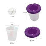 Children Leak-Proof Plastic Brush Washing Cup Palette Painting Brushes - Image 5